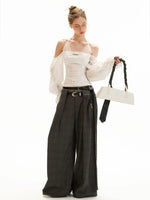 Off-Shoulder Halter Flare Sleeve Blouses