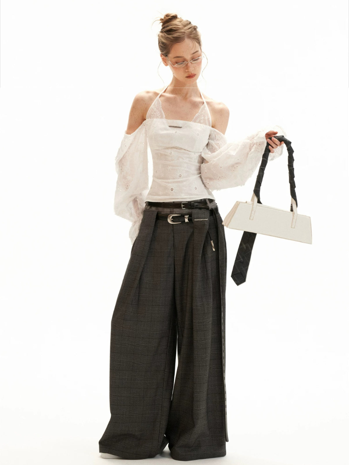 Off-Shoulder Halter Flare Sleeve Blouses