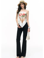 Air Garden Satin Scarf Top