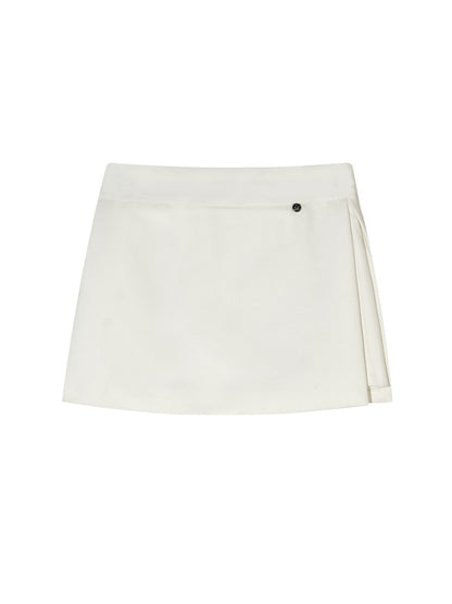 Side Slit A-line Skort