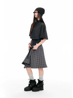 Korean Cape Layered T-Shirt