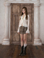 Classical Lace Flare Sleeve Top
