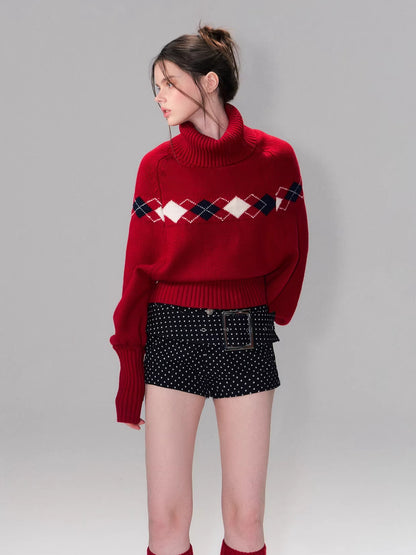 Polka Dot Belt Shorts