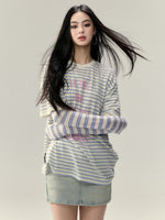 Floral Print Round Neck Short-Sleeve T-shirt