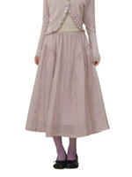 Flowing Satin Long Midi Skirt