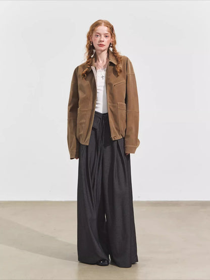 Suede Fog Oversized Jacket