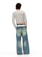 Vintage Blue Wide Leg Jeans