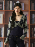 Diamond Knit Cardigan Set