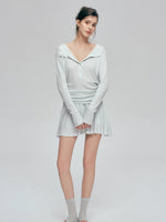 Waffle Knit Hoodie Set