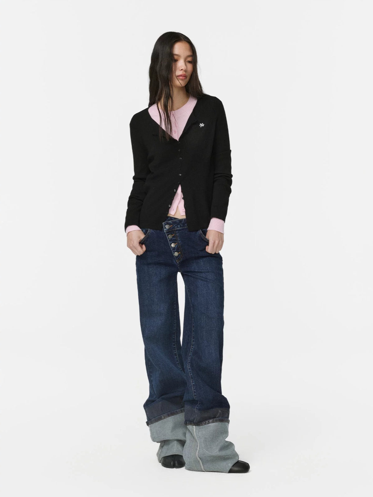 Leeds Wool Blend Cardigan Sweater