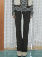 Striped Waist Flared Pants