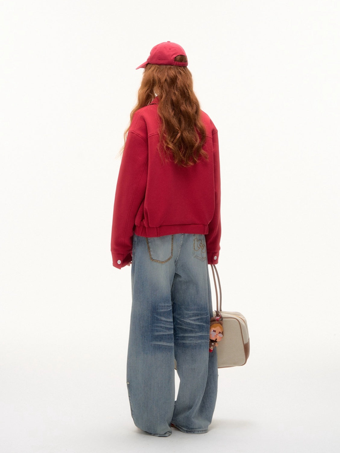 Red Plaid Collar Jacket