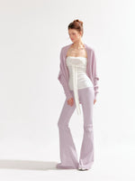 Lazy Knit Cardigan Tank Set