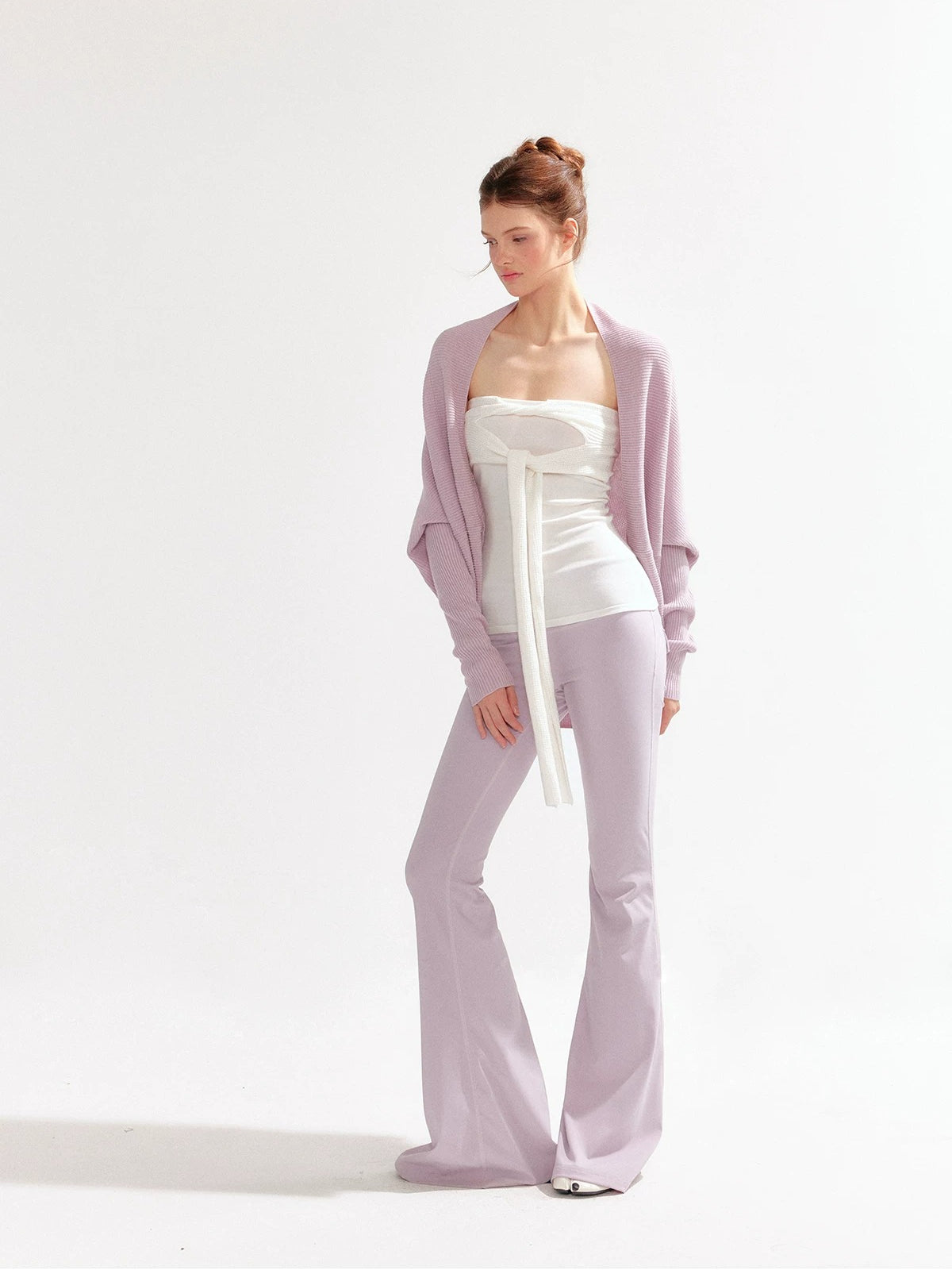 Lazy Knit Cardigan Tank Set