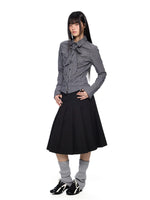 Plaid Bow Tie Shirt