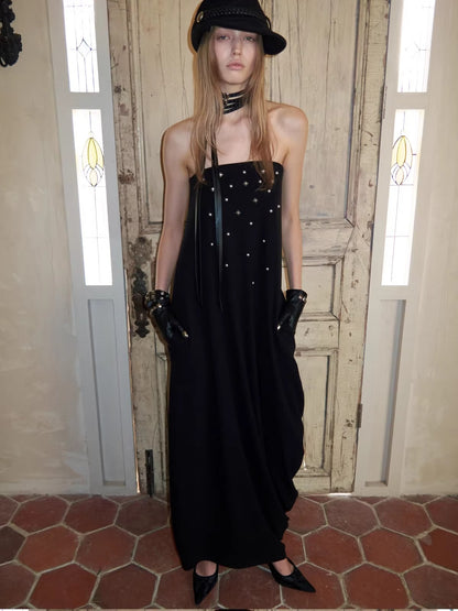 Studded Bustier Maxi Dress