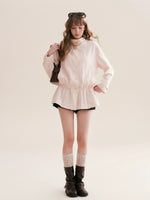 Drawstring Windbreaker Coat