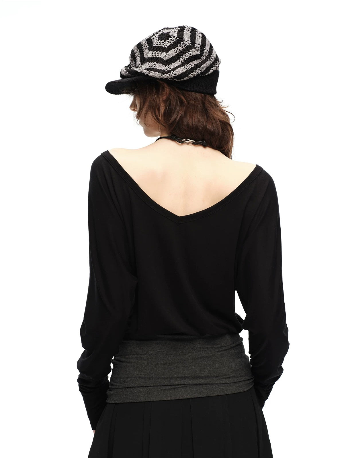 Two-Way V Neck Top