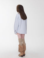 Over-the-Knee Wool Blend Ribbed Warm Leg Socks