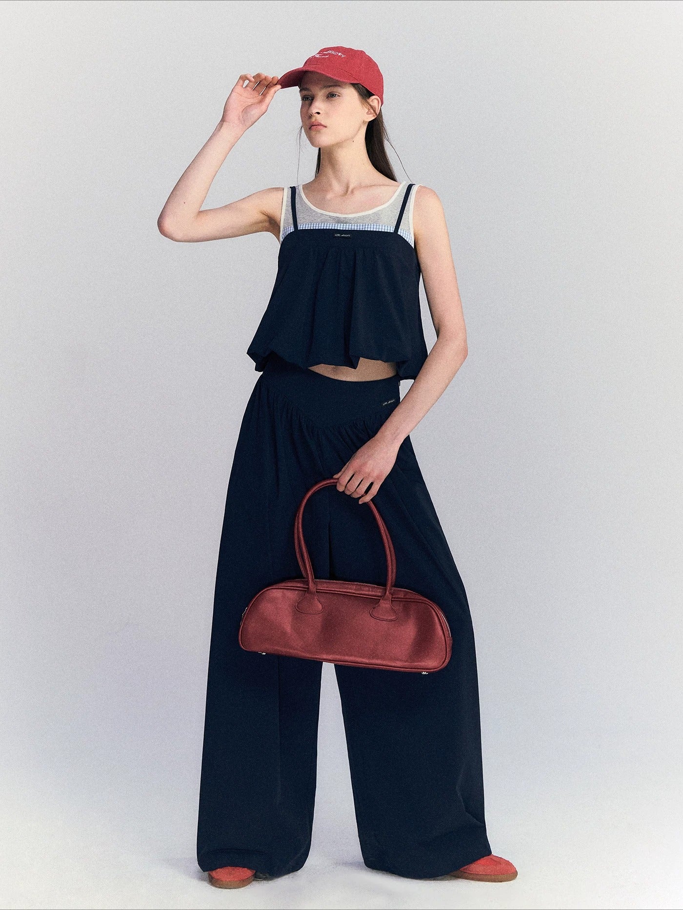 Contrast Two-Piece Set