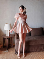 Florette Satin Chiffon Dress