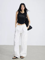 Pleated Utility Pants