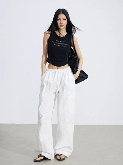 Pleated Utility Pants