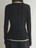 Contrast Trim Knit Cardigan