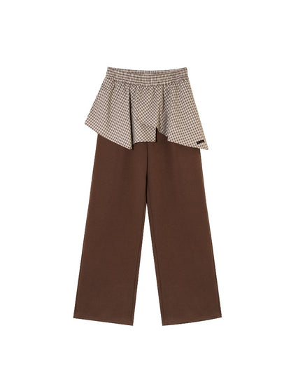 Plaid Hoodie Sweatpants Set