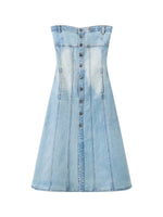 Trani Strapless Denim Dress