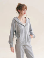 Embroidered Hoodie Set
