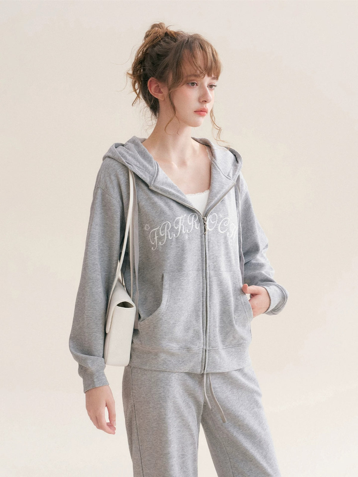 Embroidered Hoodie Set