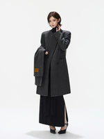 Turtleneck Tie Waist Knitted Maxi Dress