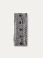 Wooden Flower Button Leg Warmers
