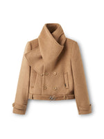 "Ross Series" Wool Scarf-Collar Coat