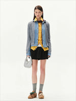 Nis Patchwork Knit Cardigan