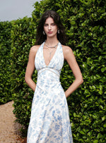 Verdant Halter Maxi Dress