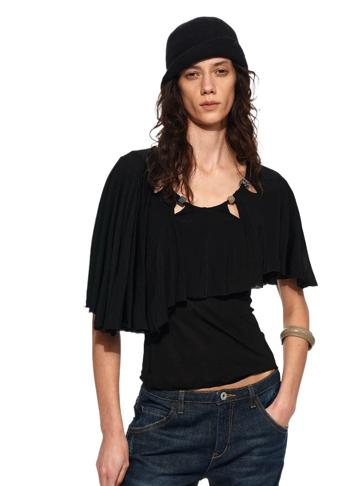 Beaded Cape Tee