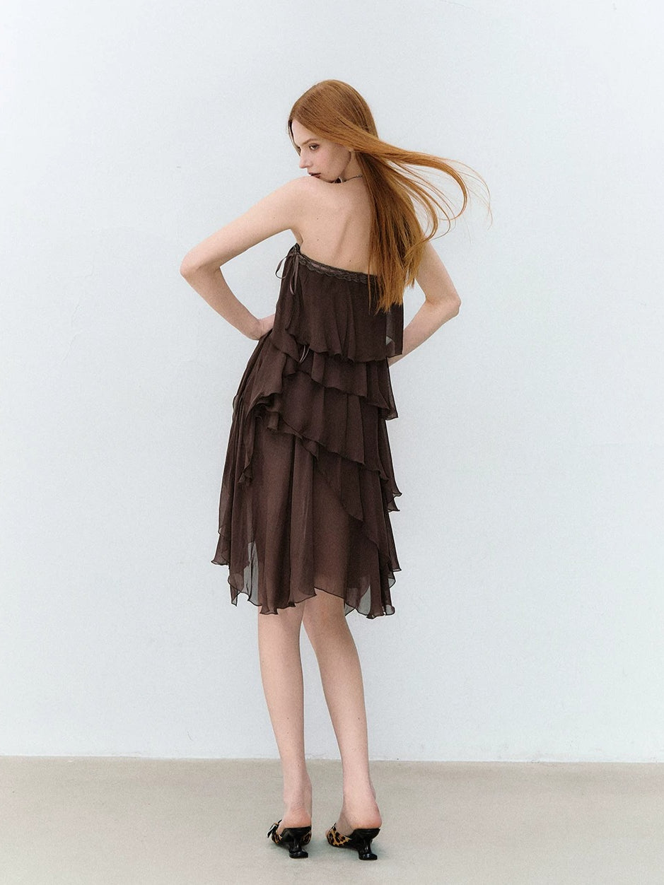 Goddess Layered Chiffon Dress