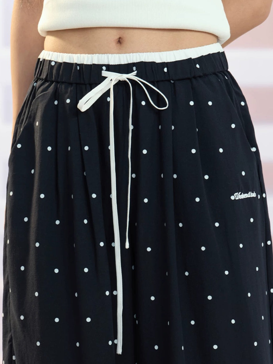 Polka Dot Wide Leg Pants