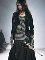 Punk Layered Knit Top