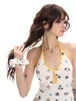 Dopamine Print Soft Elastic Scrunchie