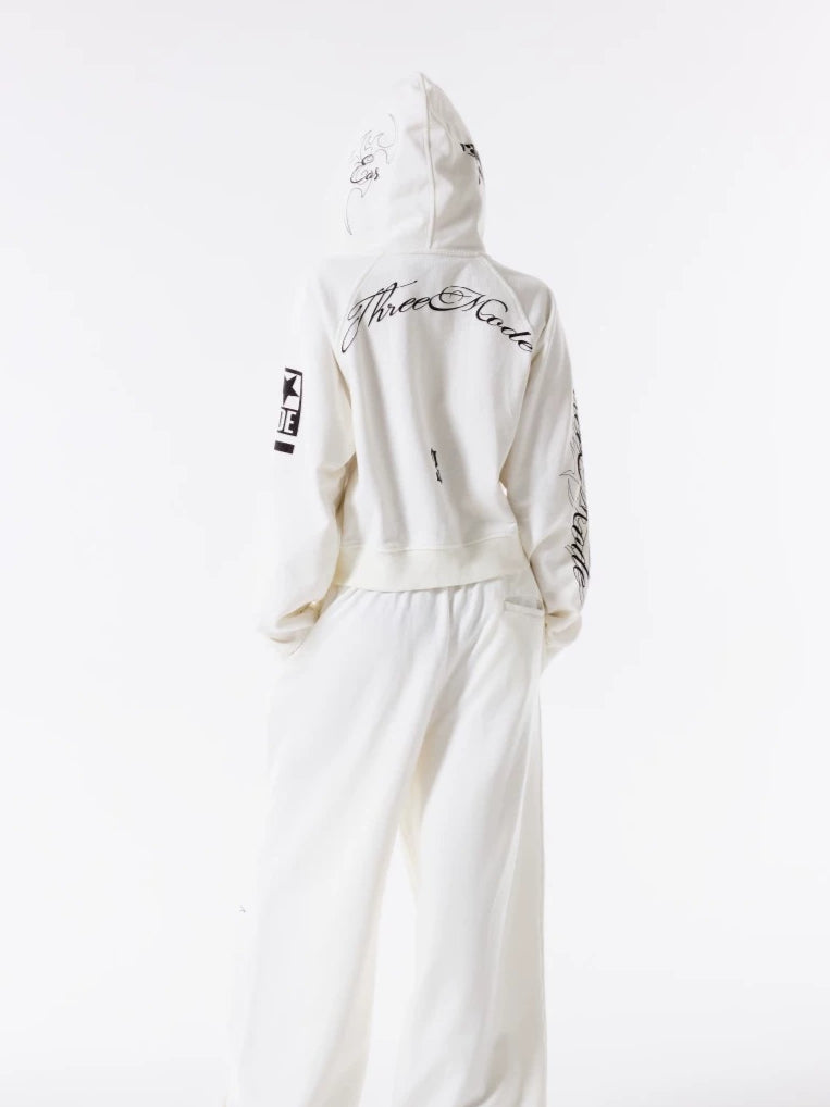Letter Hooded Sweatshirt