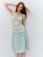 Lace Bow Halter Top