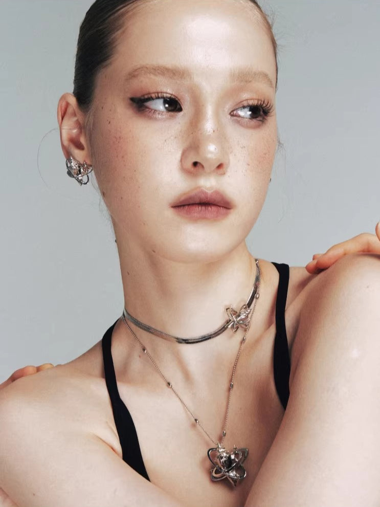 Seashell Star Snake Chain Choker