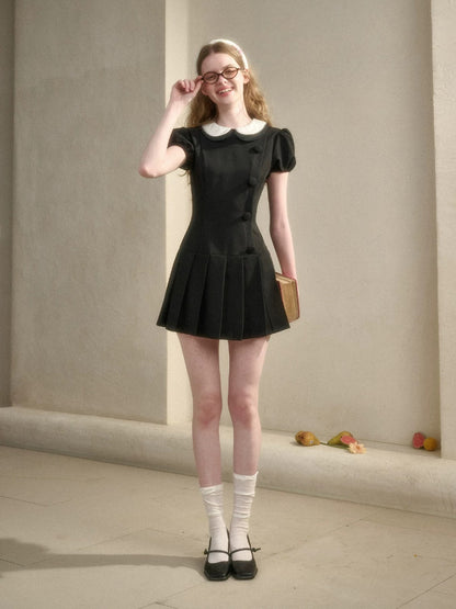 Peter Pan Pleated Dress
