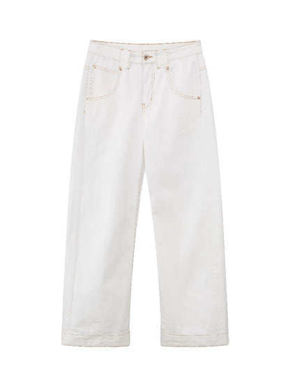 White Paris Button LEJ Jeans
