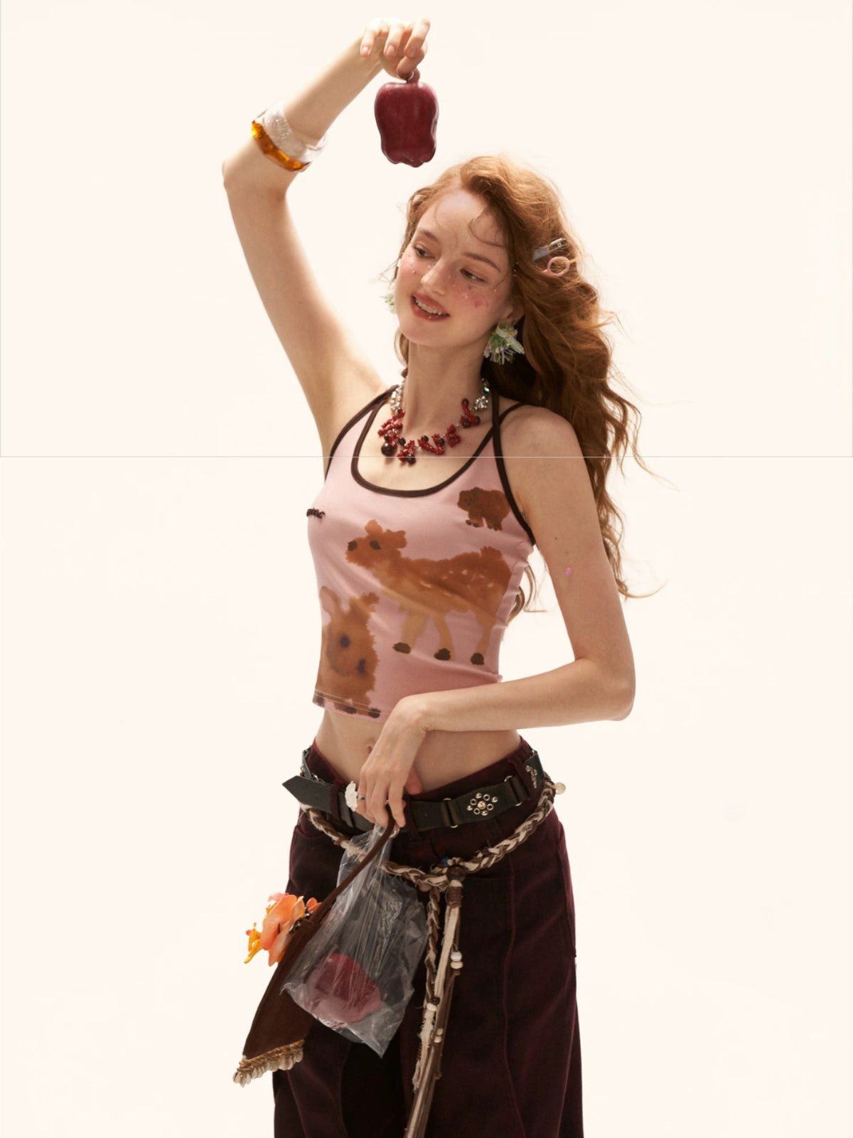 Animal Print Double Strap Camisole