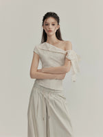 Lace Tie Shoulder Top