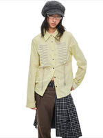 Lace-Up Bow Detail Relaxed Shirt